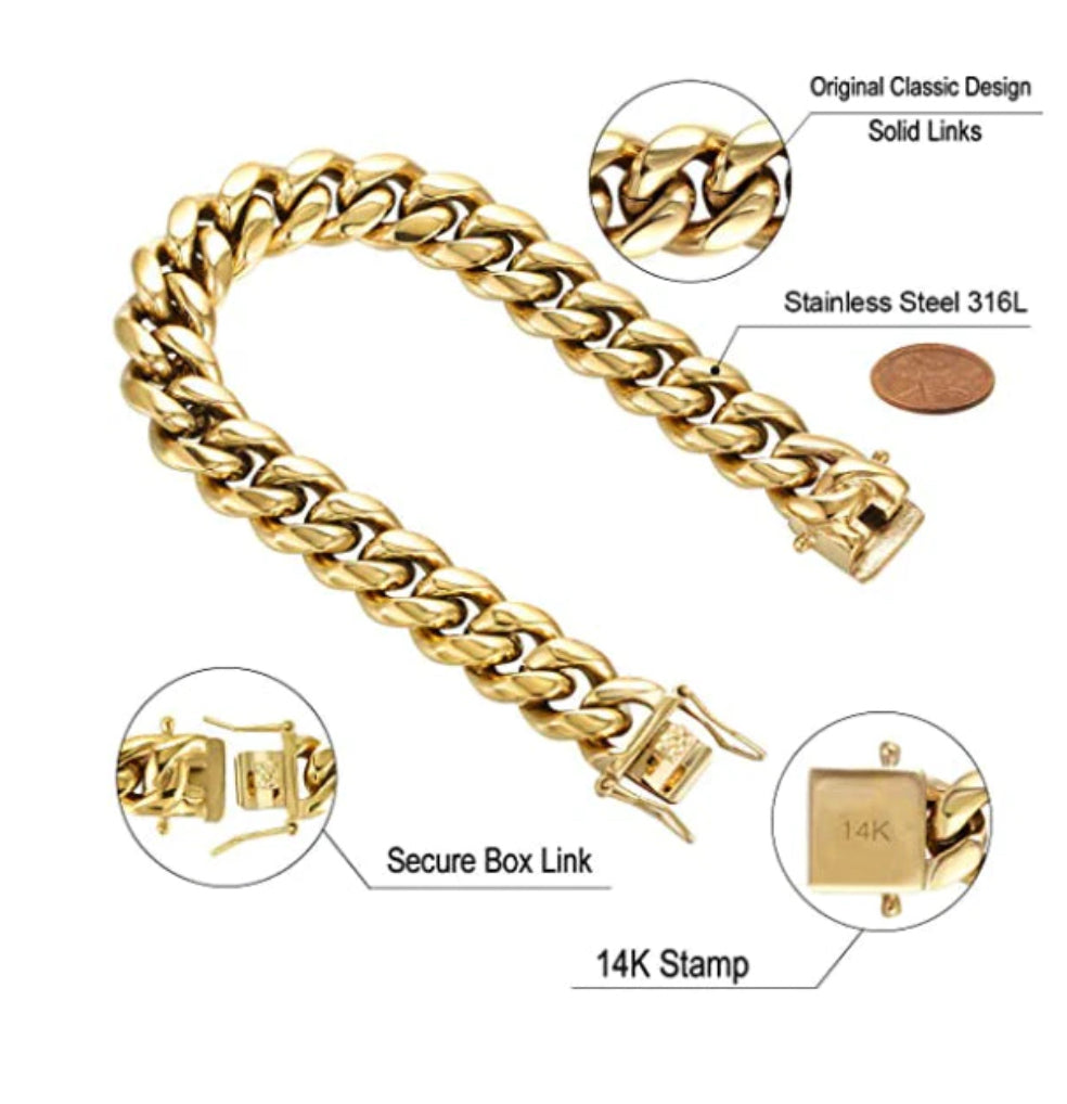 Miami Cuban link anklet