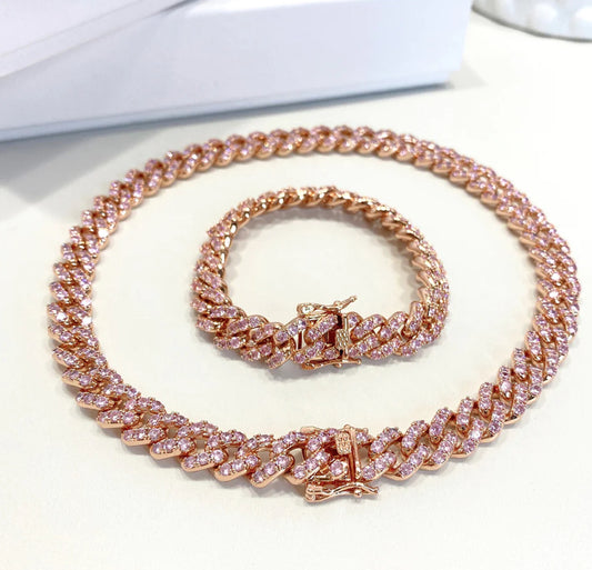 Rose gold Cuban link