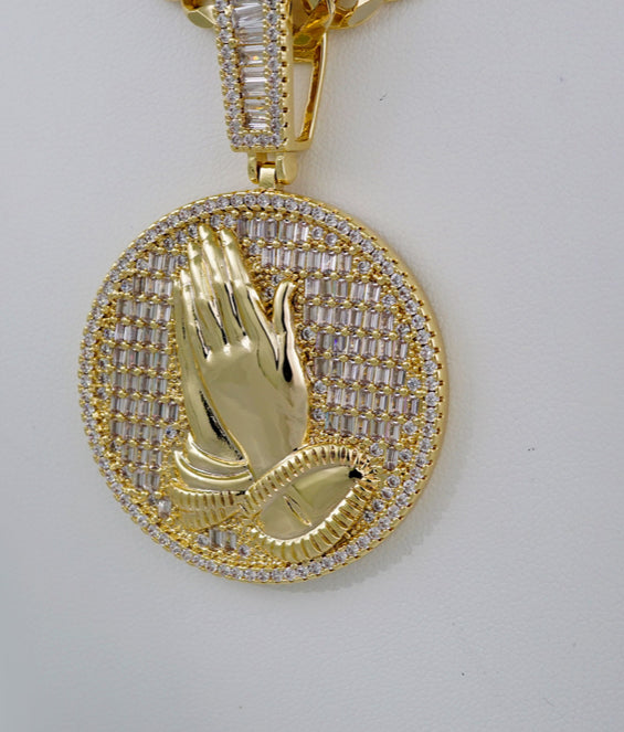 God Hands Chain and Pendent