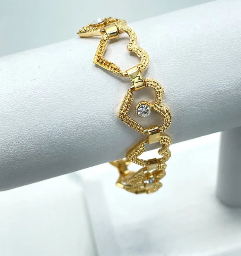 Heart Bracelet with Diamonds