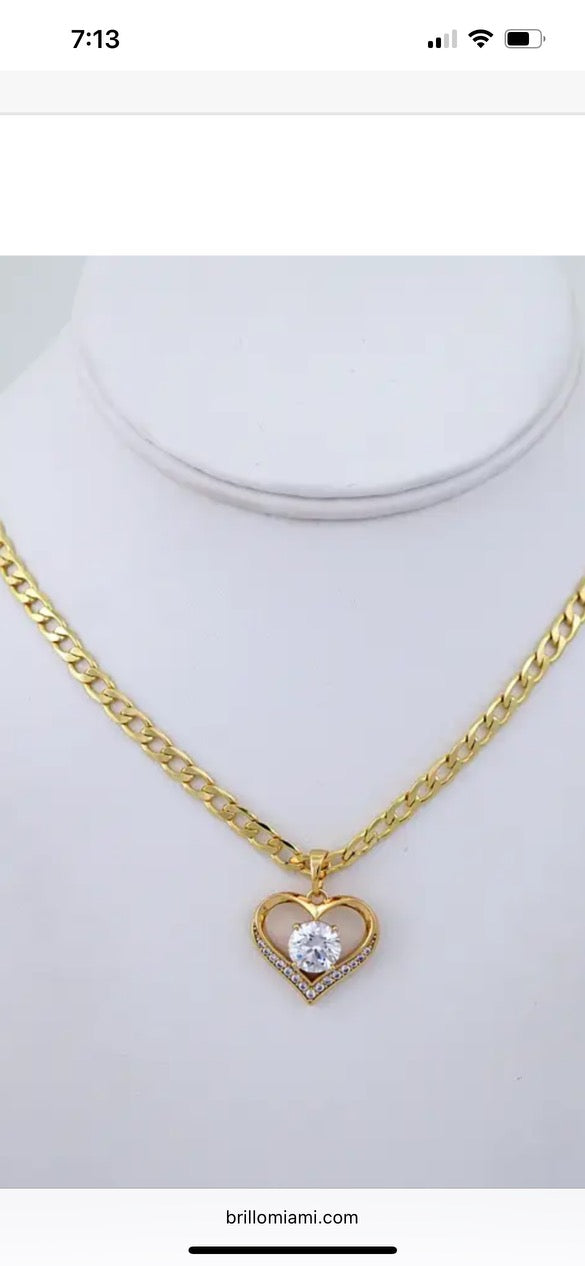 I love you chain with pendent